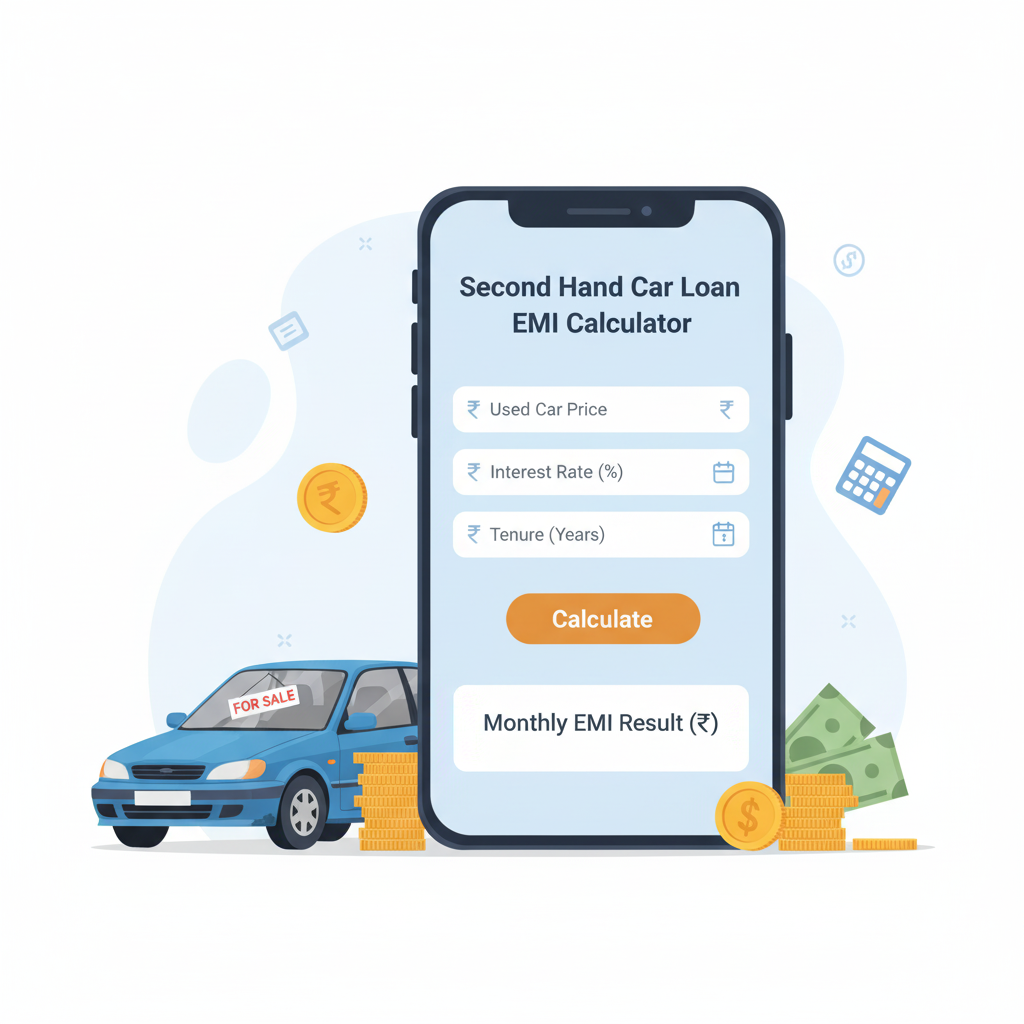 Second Hand Car Loan EMI Calculator