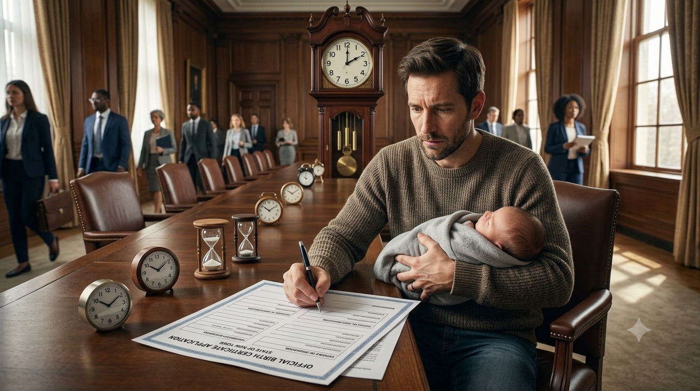 how long does a father have to sign a birth certificate