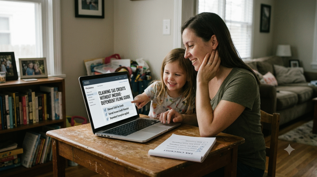 can you file taxes with no income but have a dependent