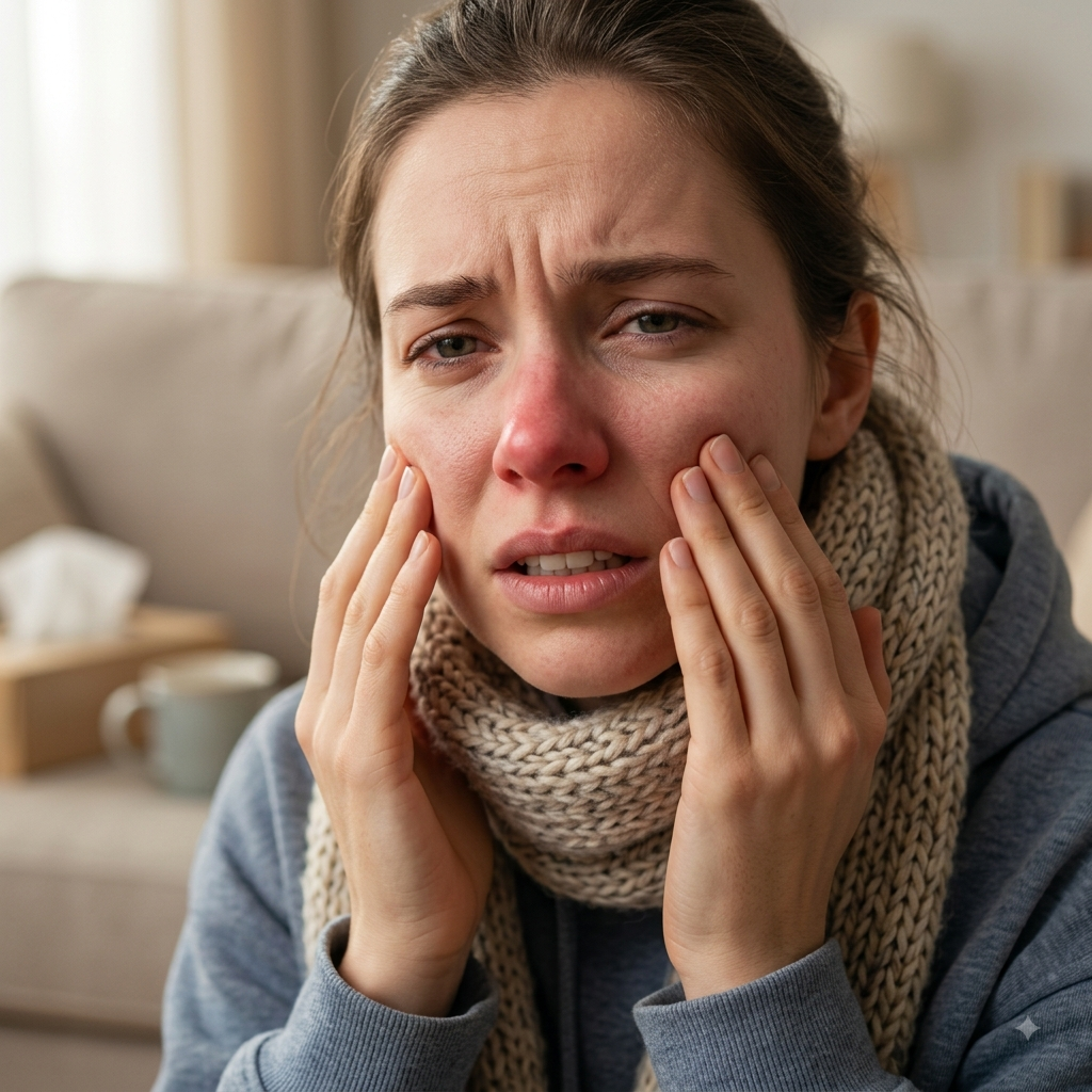 why do my teeth hurt when i have a cold