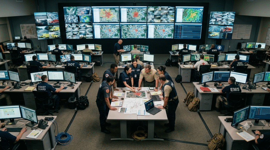 which nims structure makes cooperative multi-agency decisions